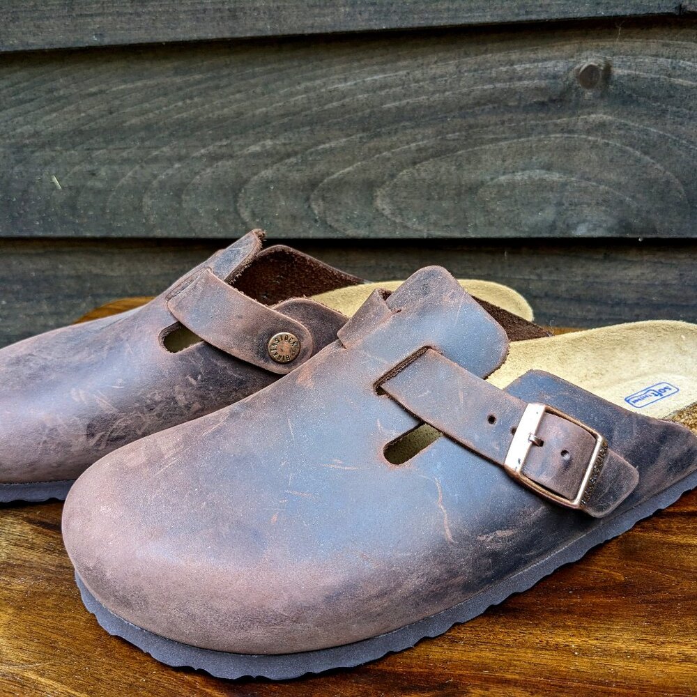 Birkenstock Boston Oiled Leather Clogs